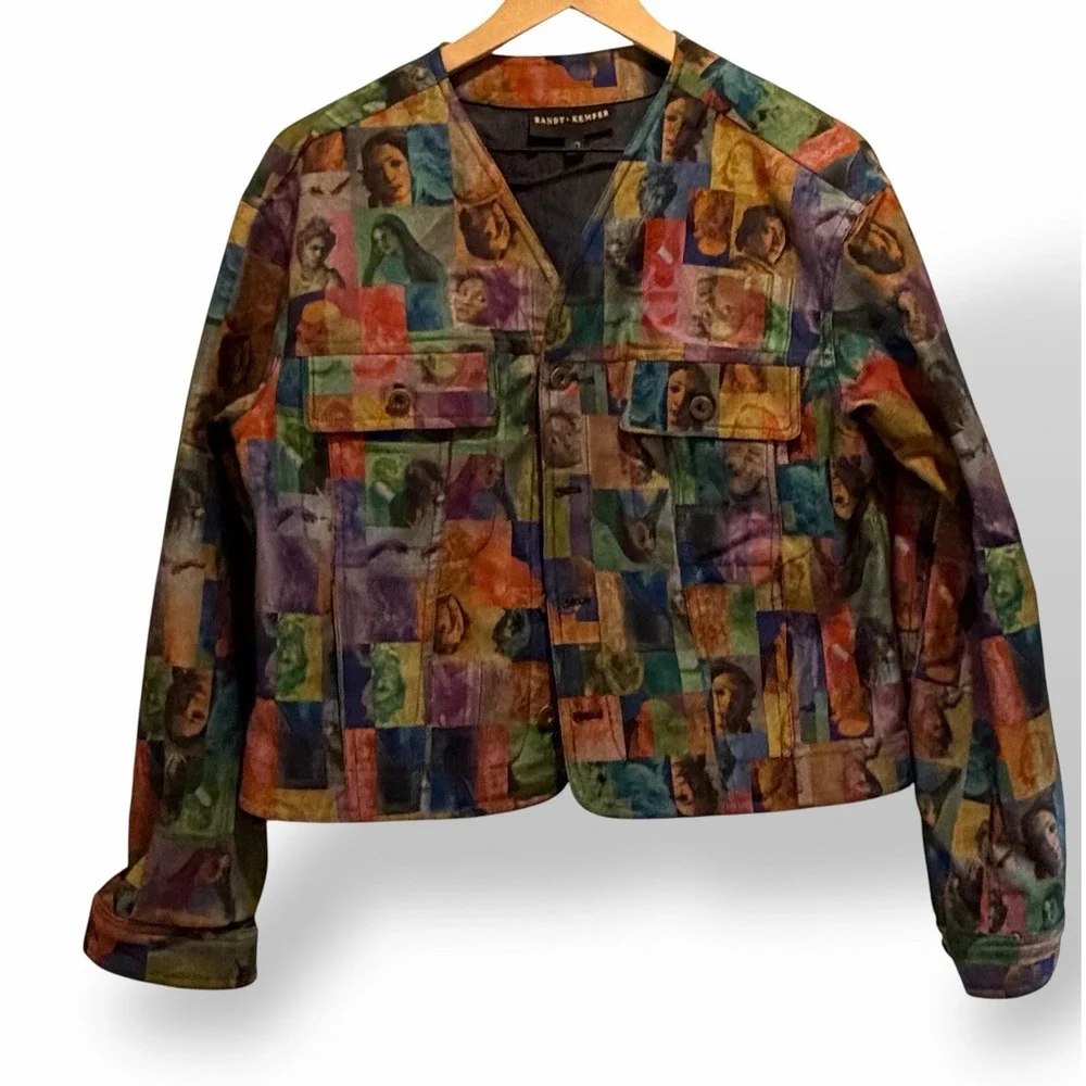 Vintage Randy Kemper Renaissance Art Denim Jacket Museum Core Maximalist 10 - Picture 11 of 16